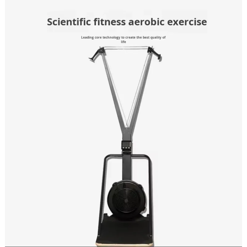Wind Resistance Ski Machine Adjustable Resistance Commercial Household Fitness Double Arm High Puller Silent-2026