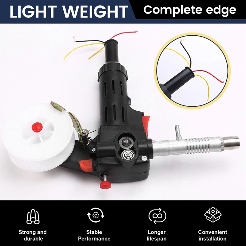 M11KNBC-200A MIG Welding Spool Push Pull Feeder Welding Torch Welder Welding Torch With Gear Two Gas Welding Torch