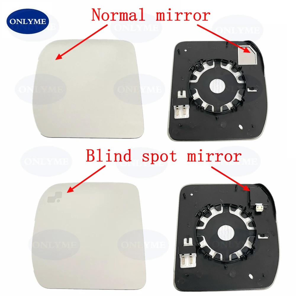 Car Heated Convex Mirror Glass With Blind Spot Warning Light For LAND ROVER Defender 2020 2021 2022 2023 2024