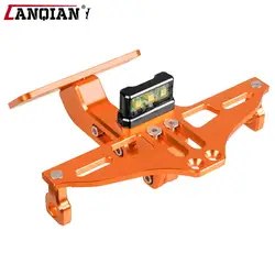 Universal Motorcycle License Plate Bracket With Light FOR SUZUKI LTZ 400 GSR 600 GS 500 BANDIT 650 GSR 600 BURGMAN 400 125