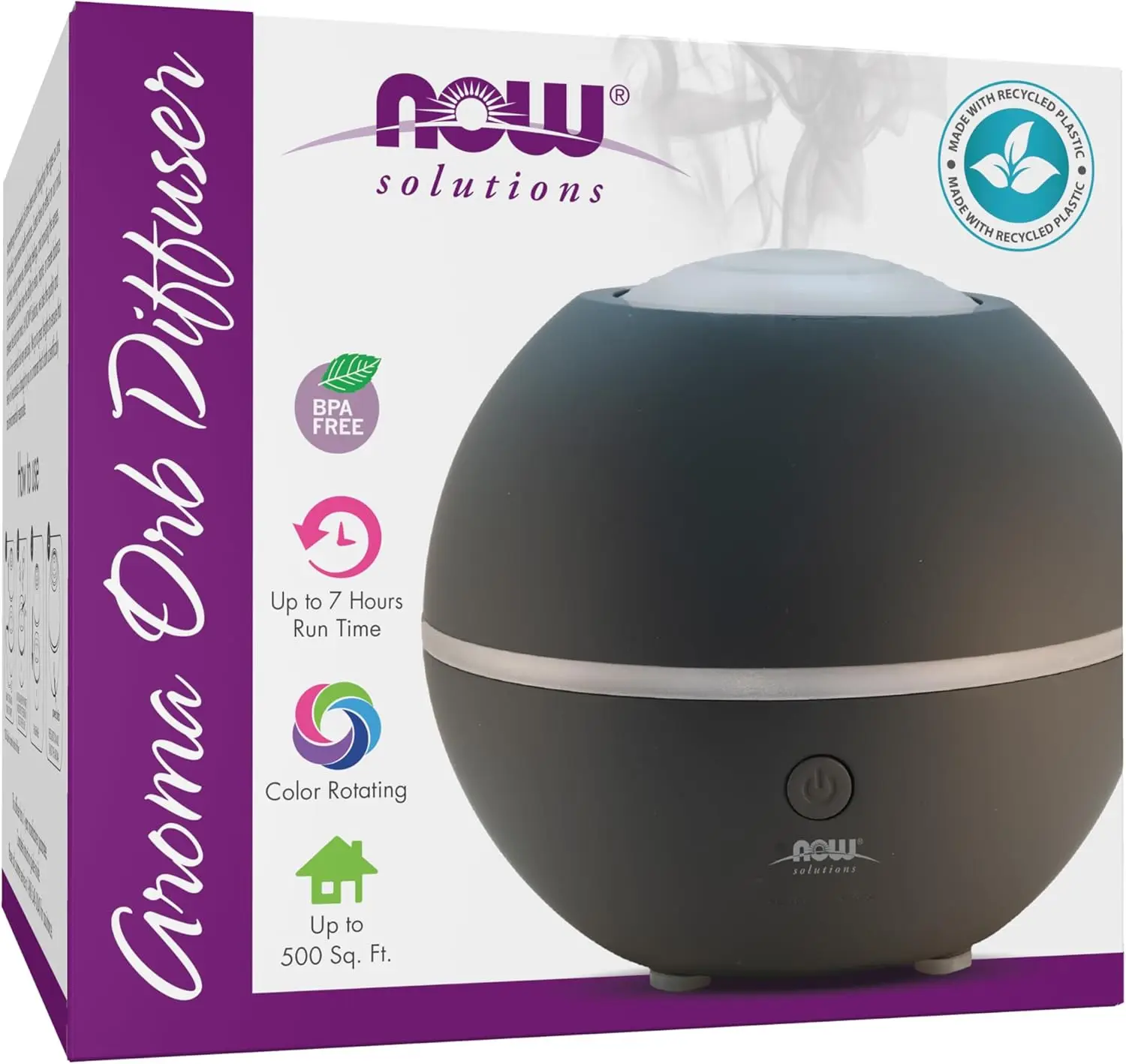 

Аромадиффузор Aroma Orb с регулируемыми настройками аромата и вращением на 360 градусов ° Диффузор для дома, офиса или спальни