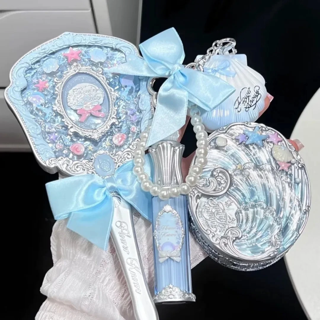 

Flower Knows Shell's Jewel Collection Mirror Hand-held Cosmetic Portable Compact Makeup Tools