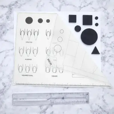 

Acrylic Art Training Mat Silicone Practice Sheet For Techs Female Friends Gift Beads Application Different Shapes Hand Pillow