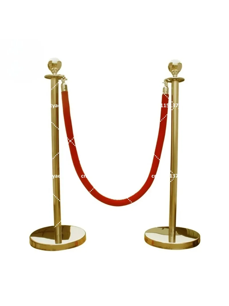 Wedding Supplies Queue Rope Barrier Red Carpet Gold Post Stanchions