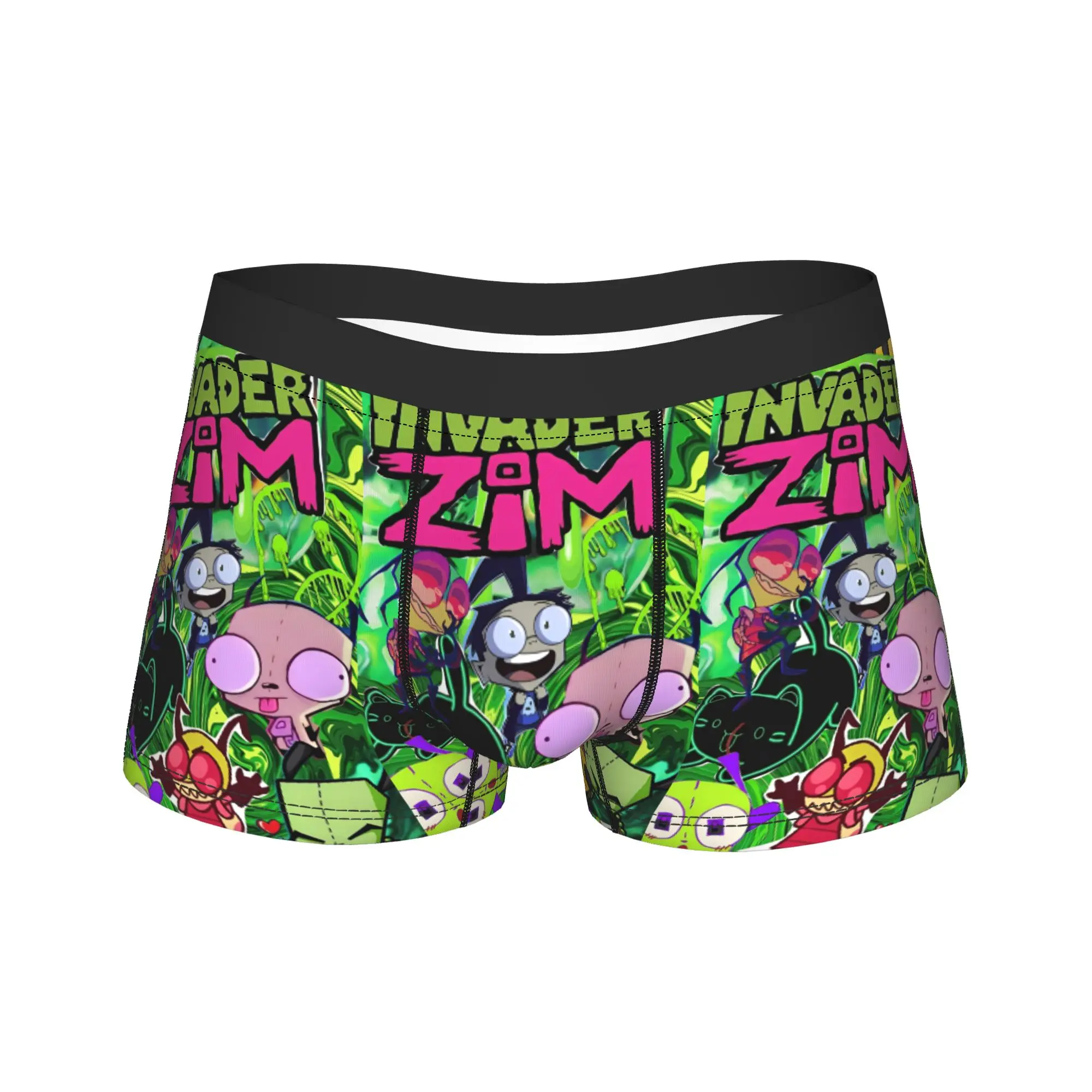 

Мужское нижнее белье Invader Zim Kawaii с героями мультфильмов, новинка, трусы-боксеры, шорты, мужские мягкие трусы, S-XXL