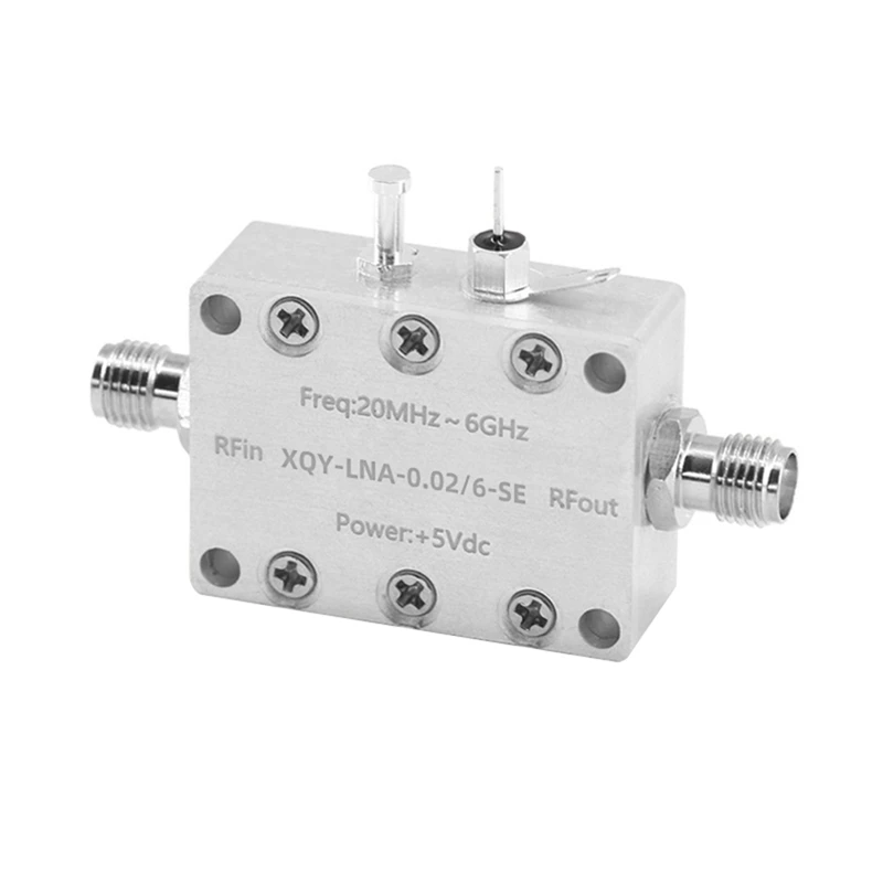 0.02 - 6Ghz LNA Low Noise Amplifier High Linear And High Gain RF Preamplifier With SMA Female Connector Replacement Spare Parts