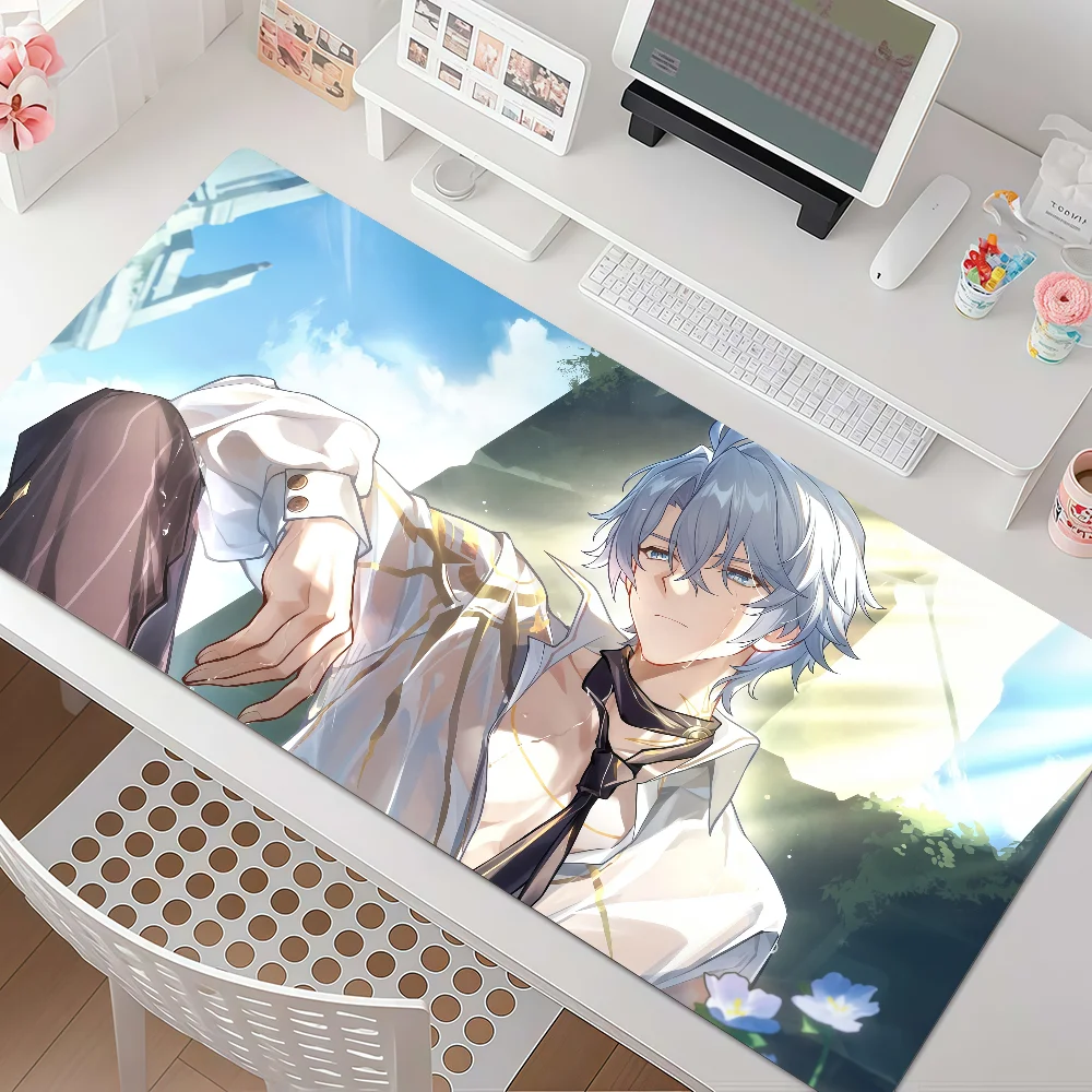 Video Game Honkai Star Phainon Mouse Pad Anti Slip Rubber Edge Locked Thickened Laptop Gaming Desk Mat