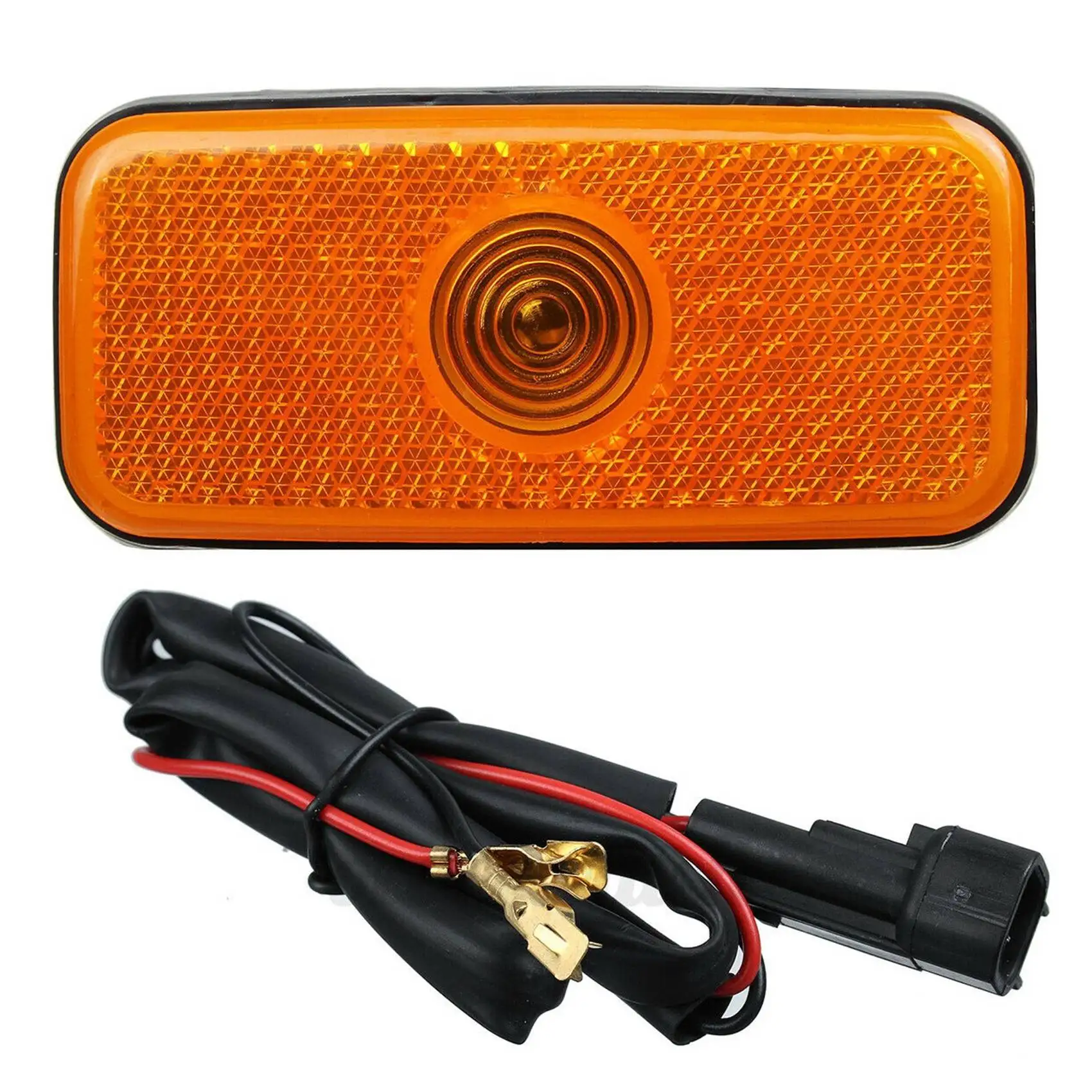 Car Light Side Marker Light Lamp Jumbo Shell Side Light Shell with Wiring Harness for Ford Transit MK6 MK7 2000-2013