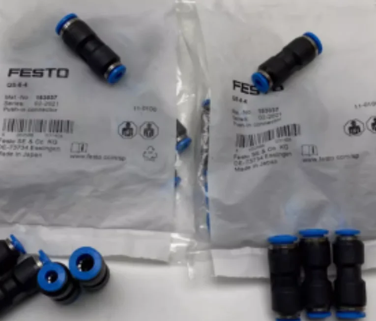 

10PCS New original FESTO connector QS-6-4 153037 QS-8-4 130606 QS-8-6 153038