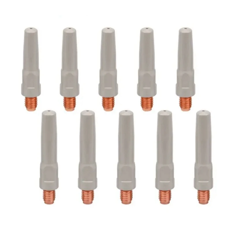 

10PCS Anti-Welding Slag Welding Wire Feeding Tips Coated Welding Torch Nozzle MIG Welding Tool Consumables