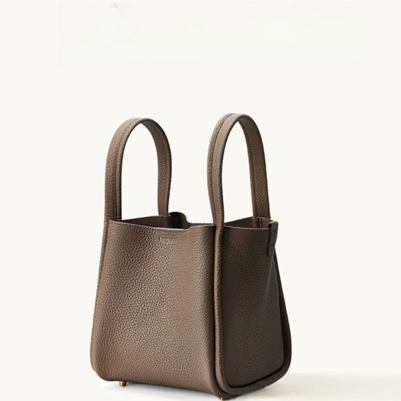 

Vegetable basket medium first layer designer large capacity handbag bucket bag shoulder