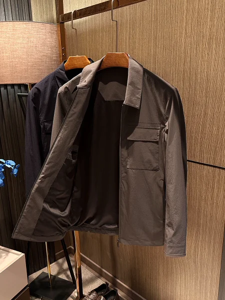 

Мужская куртка Ele Multi-ket с воротником, универсальная классическая модель, весна 2026, из полиэстера, нейлона и композитного волокна, теплая