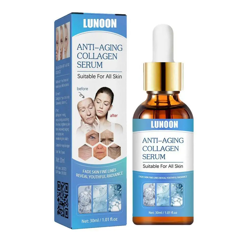 1-5X kolagen szybko zmarszczka Serum do twarzy liftingujący mocny środek do usuwania zanikania drobne linie Anti-Aging esencja rozjaśniająca odżywiającą pielęgnację skóry