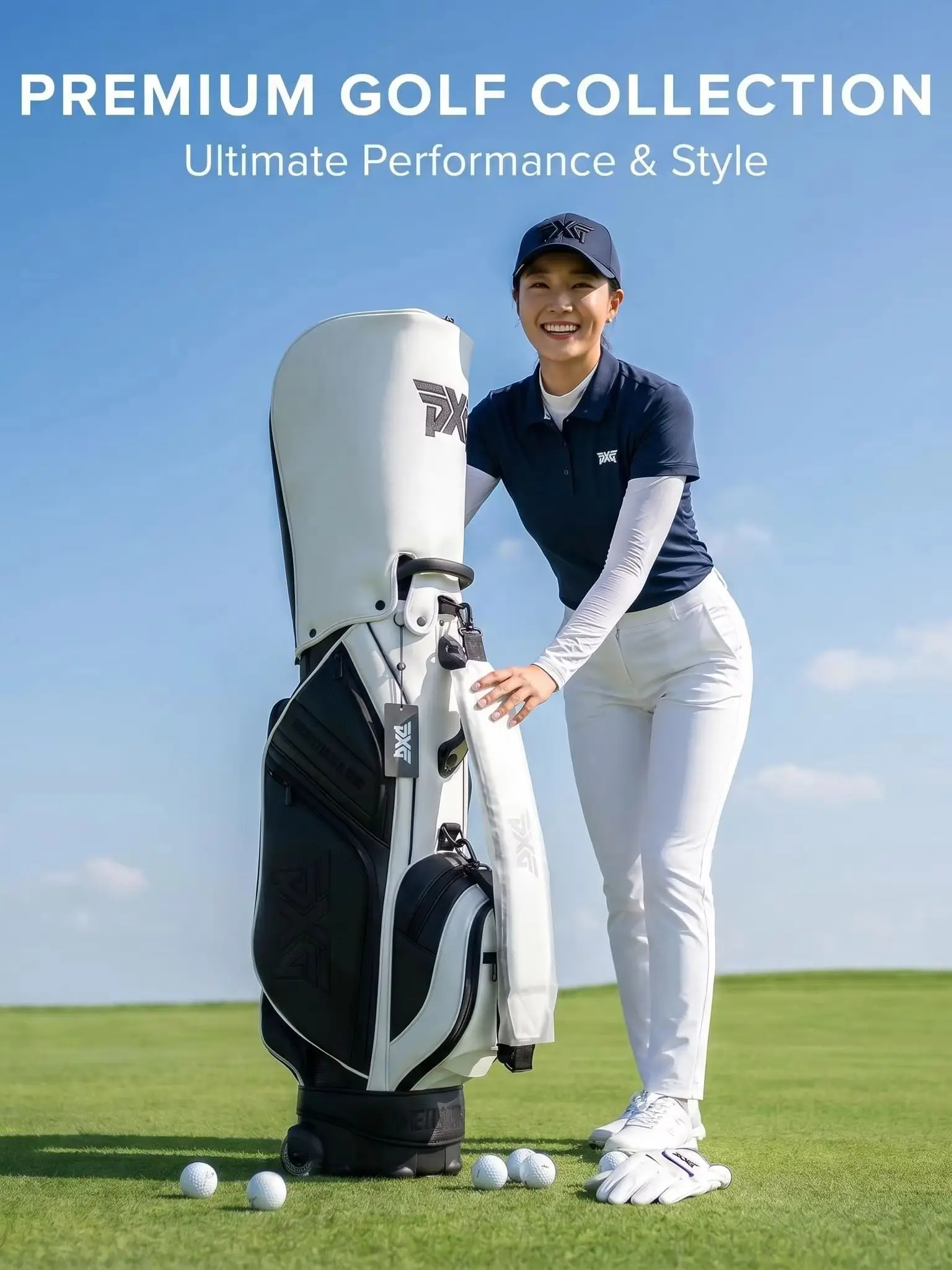 피엑스지Golf Bag Stand Bag Caddy Bag Ball Bag golf wheel Bag women