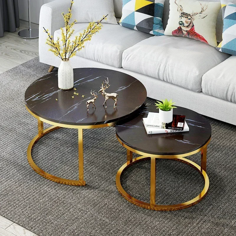 Coffee Table Nordic Round Coffee Table Modern Kitchen Living Room Balcony Extendable Mesa De Centro Sala Table Basse En Bois