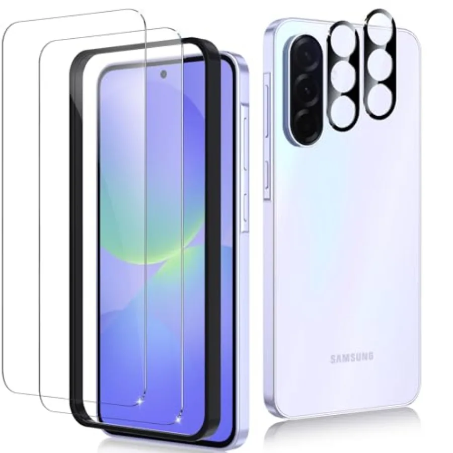 

2+2 Pack for Samsung Galaxy A36 5G Screen Protector and Camera Lens Protector, Ultra HD Tempered Glass with Easy Installation F