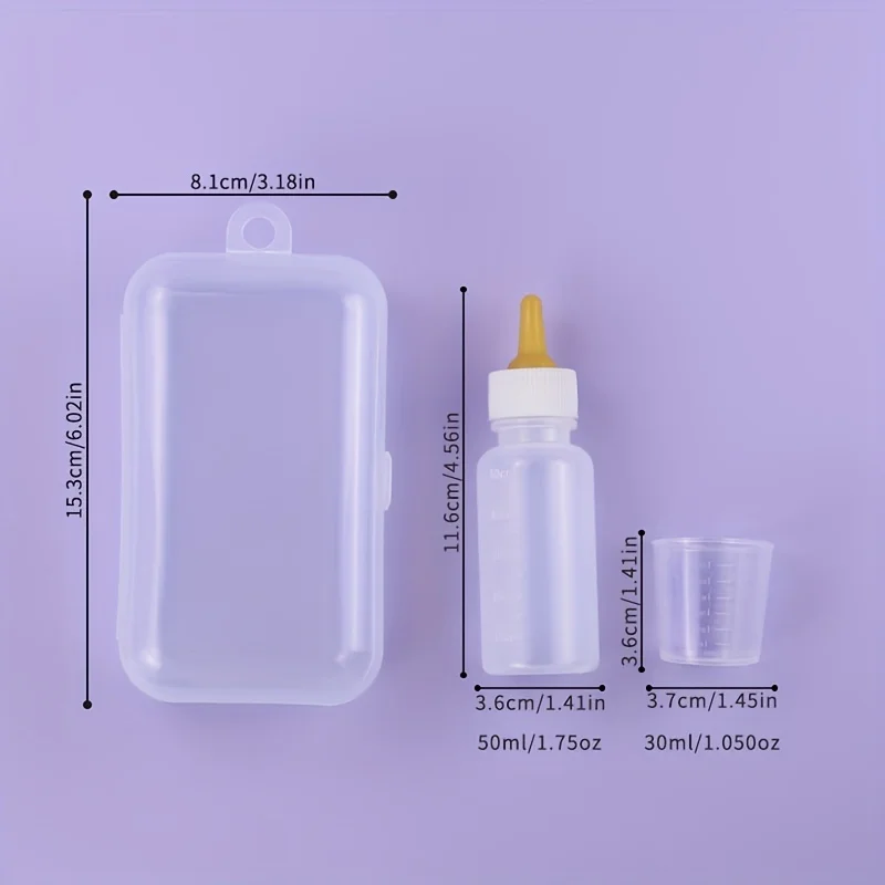 Pet Feeding Device Set Cat Dog Care Bottle Syringe Suit Newborn Kitten Feed Device with Feeding Bottle Puppy Medication Device