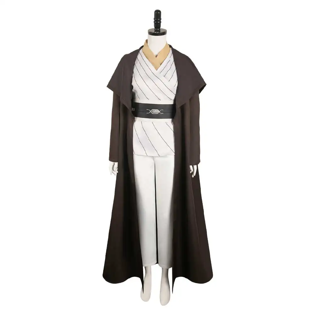 Master Indara Cosplay Costume Adult Women Cloak Robe Pants Belt Outfits Halloween Carnival Party Suit