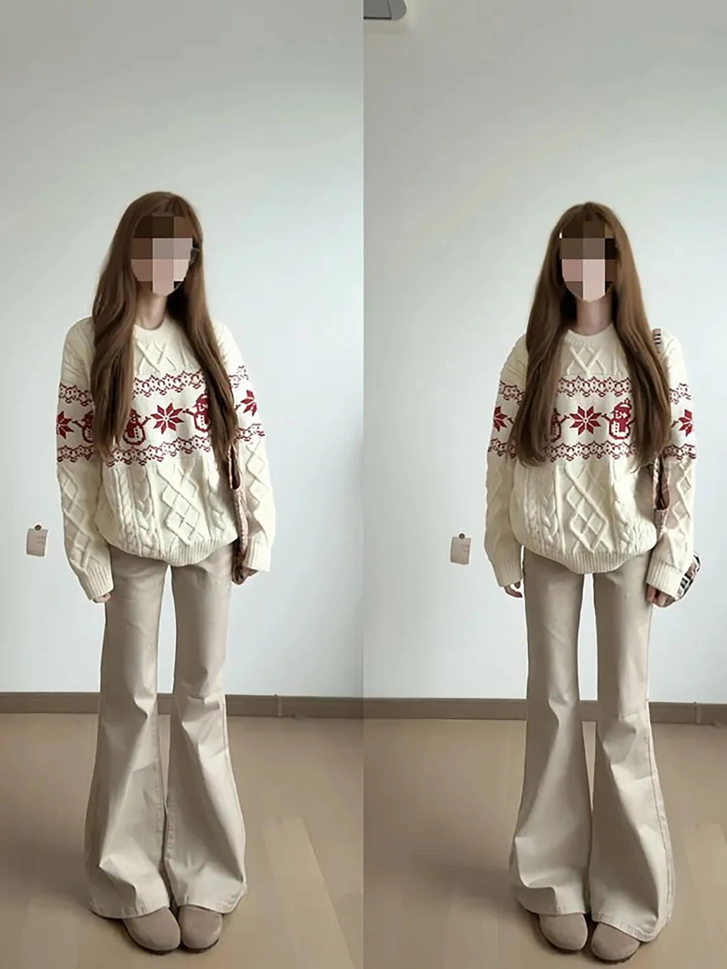 

Женский мягкий уютный вязаный свитер с цветочной вышивкой, свободный крой, модный, для повседневной носки, весенняя новинка, тщательная работа