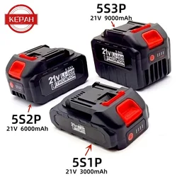 21V rechargeable lithium-ion power tool battery 3000mAh, 6000mAh, 9000mAh, 5S1P, 5S2P, 5S3P, fast charging lithium-ion battery