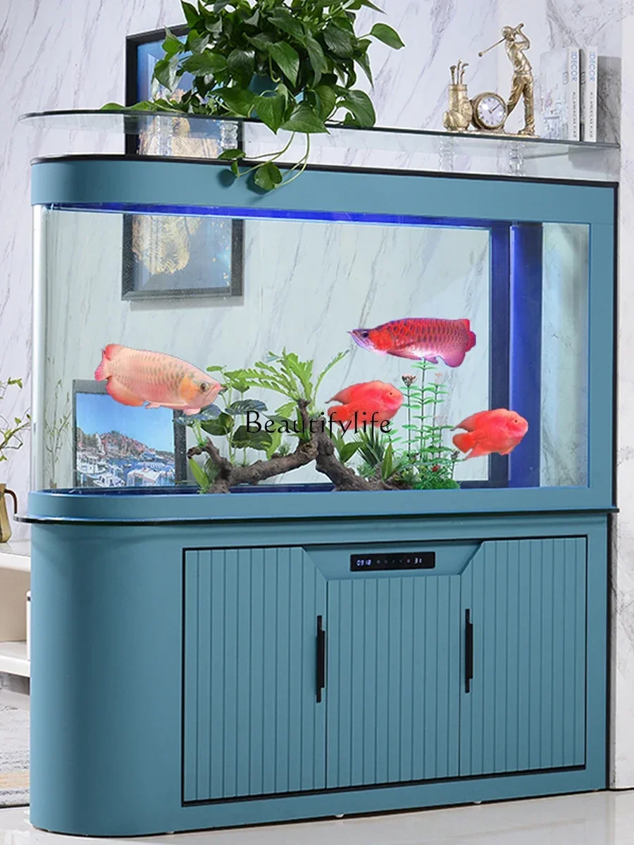 Wohnzimmer kreative moderne erschwing liche Luxus-Stil Aquarium Kugel Haushalt Teilbereiche Bildschirme Boden filter