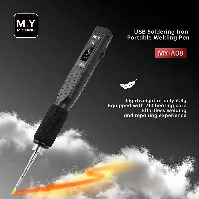 

YCS M.Y-A08 USB Soldering Iron Portable Welding Pen USB Electric Welding Pen for Phone Repair Manual Tools