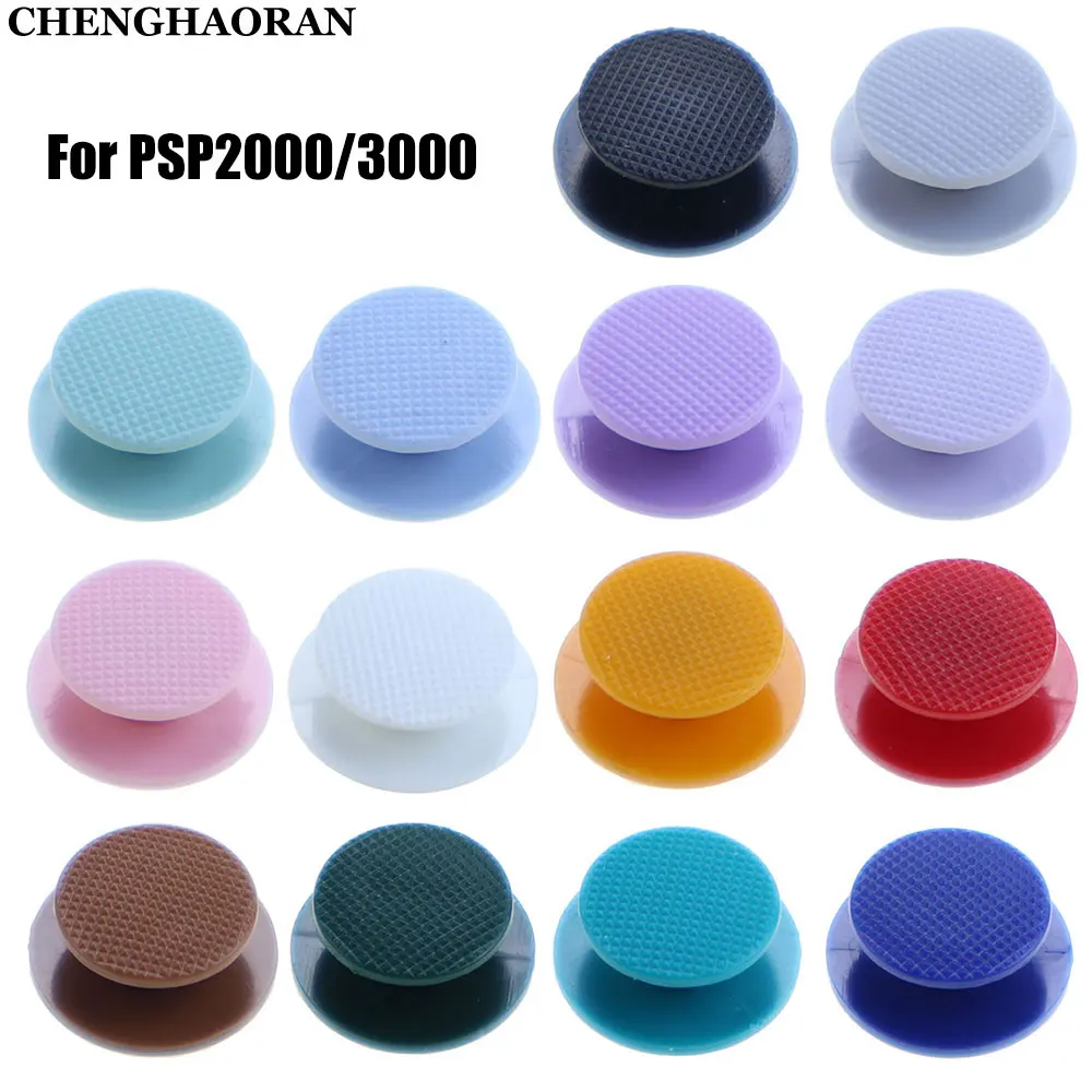 2pcs For PSP2000 PSP3000 Game Console 3D Analog Joystick Cap Thumbstick Button Rocker Cover Replacement Part For PSP 2000 3000