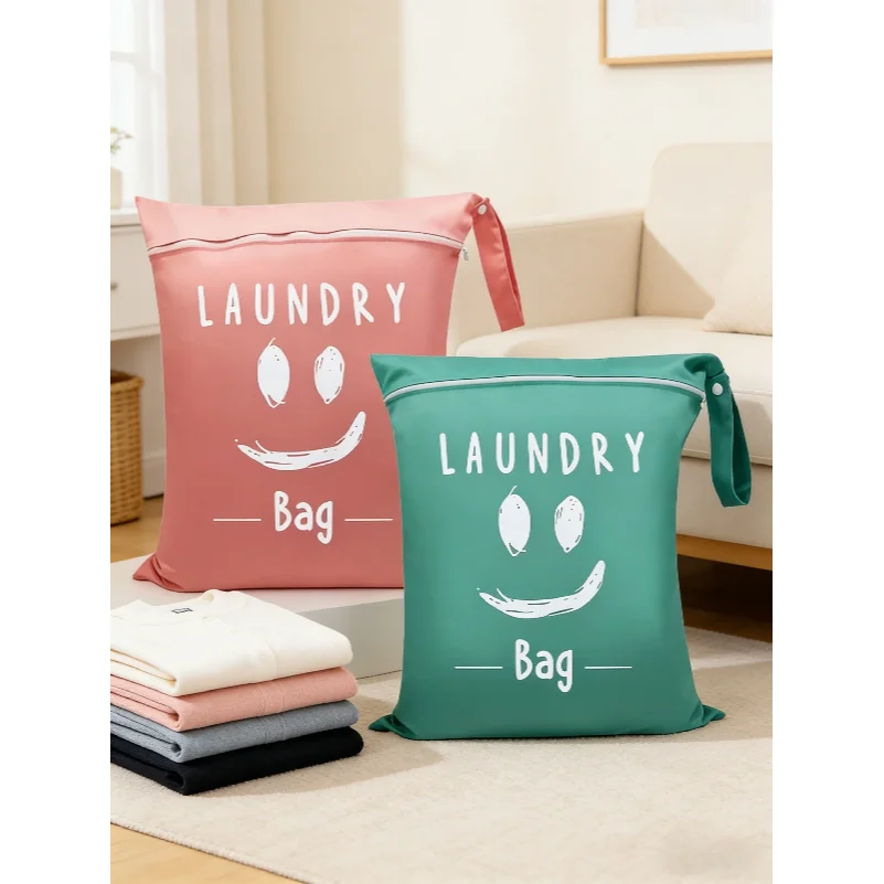 Multiple colors available, multifunctional travel storage | Polyester laundry storage bag, zipper closure, portable and foldable