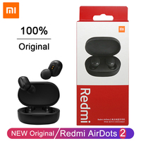 Original Xiaomi Earphone Redmi AirDots 2 Bluetooth Wireless Headphones Sports Stereo Music Headset For Samsung Iphone Smartphone