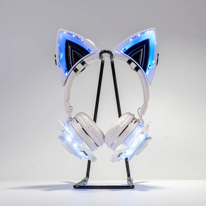 Punk Luminous Ears&Headset Technological functional Headphone Headwear Cosplay Prop PUNK Headset Mask Cosplay Halloween New