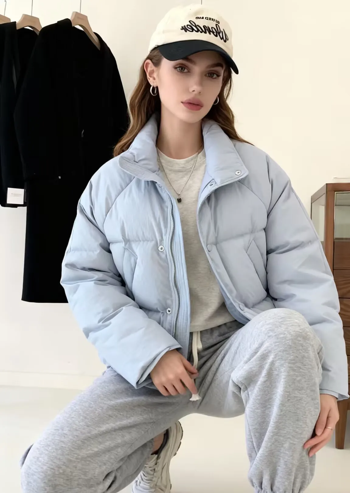 

Parkas Womens Unisex Winter Polyamide Downfilled Double-Layered Multi-Pockets Concealed Protective Functional Hiking Multicolor