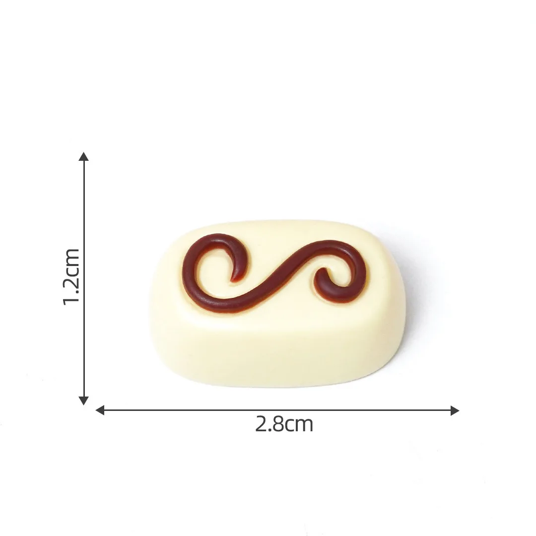 

30Pcs Artificial Chocolate Decorations Versatile Use for Party Dessert Display and Home Kitchen Realistic Chocolate Models
