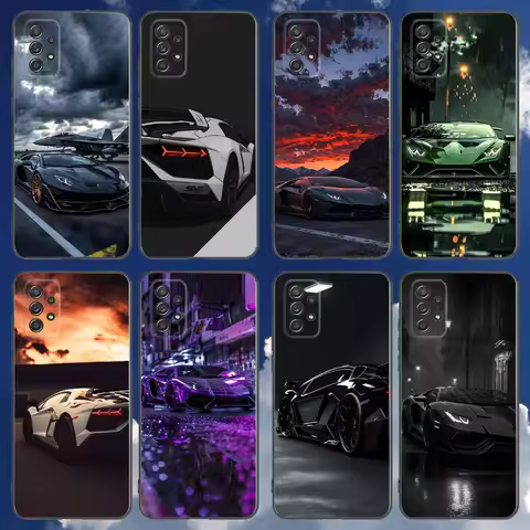 Cars-L-Lamborghinis-S Phone Case For Samsung Galaxy A 91,80,73,72,71,53,52,51,22,5G Shockproof Soft Black Cover