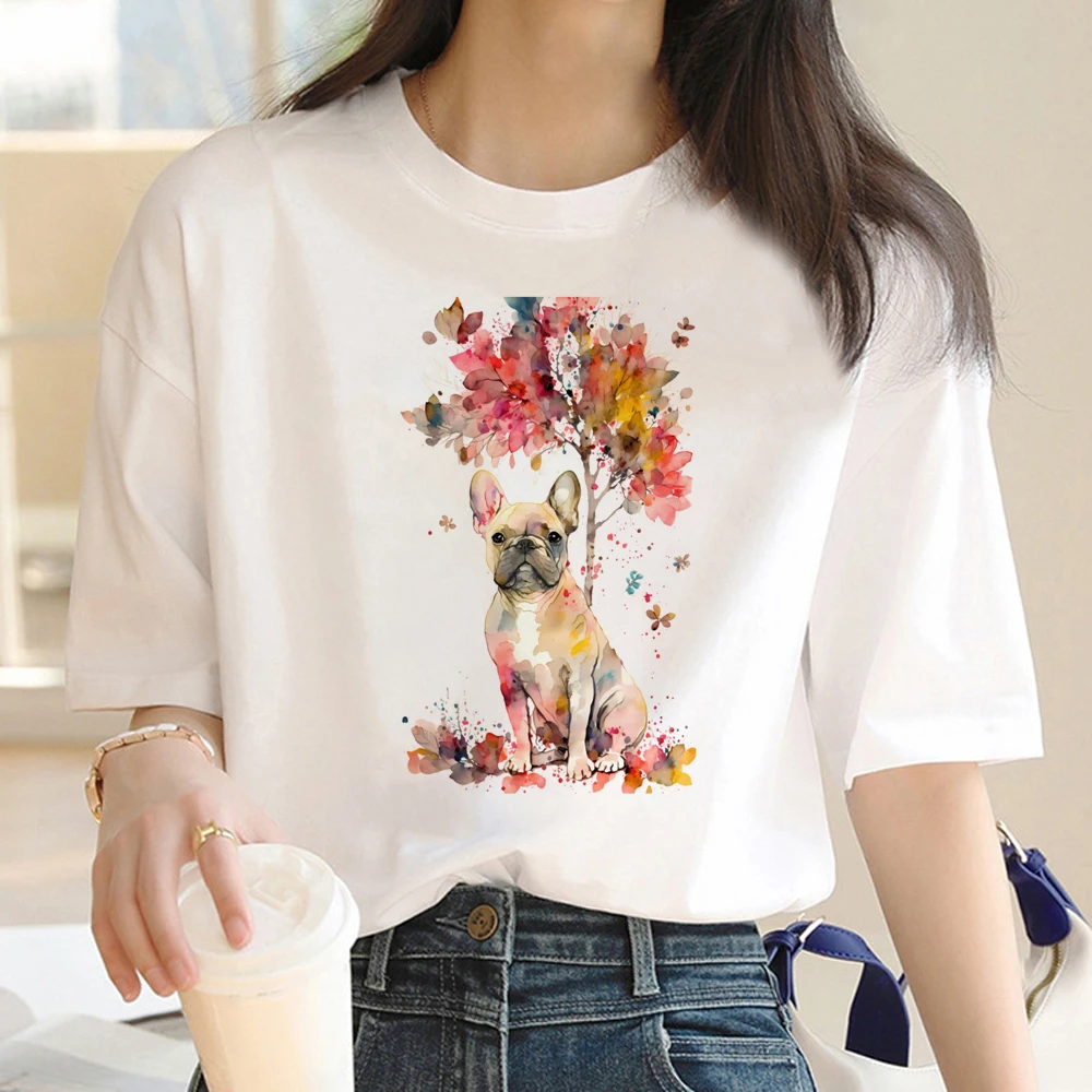 

Pug top women streetwear t-shirts female designer anime clothes