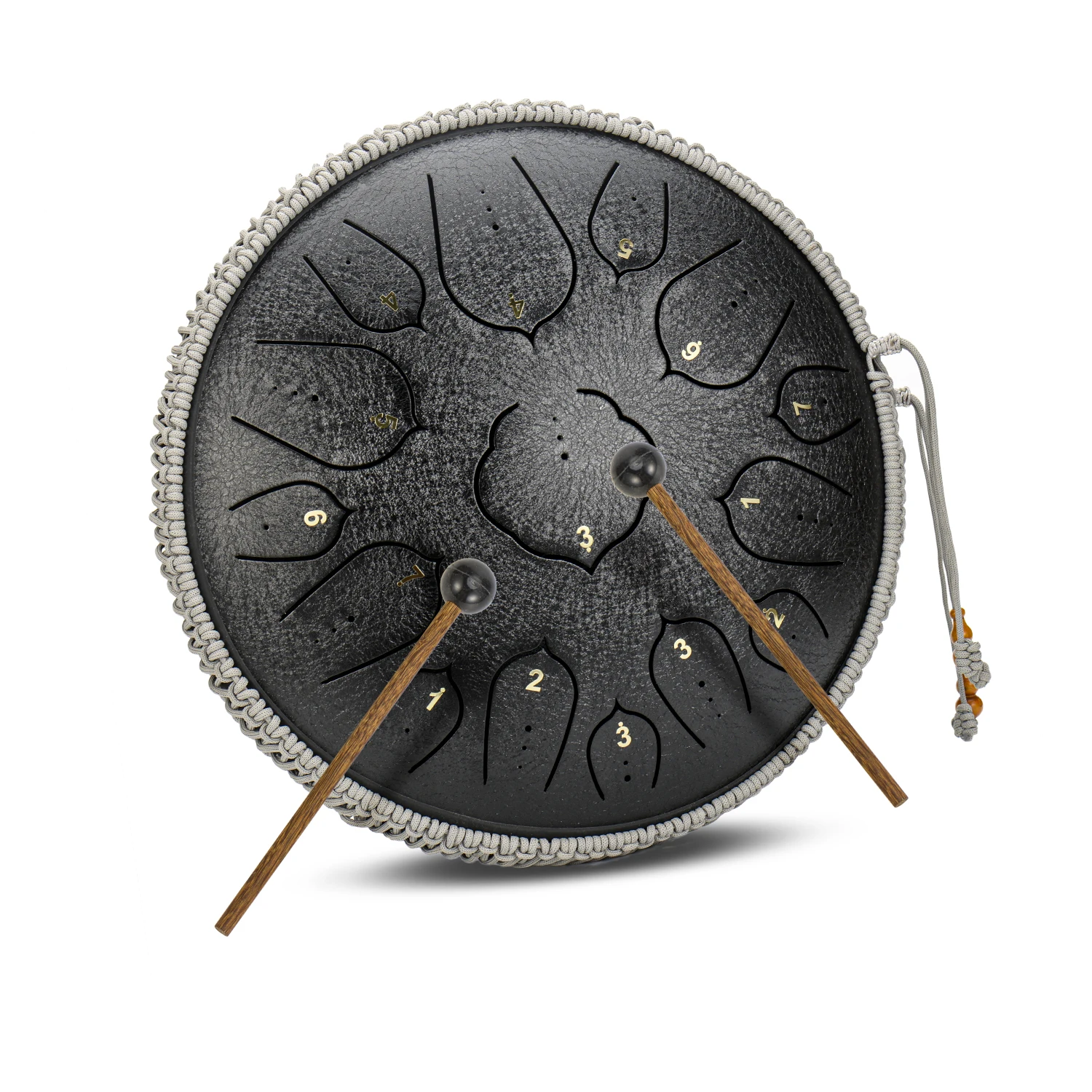 

Hooqu Factory Offer Design 13 Note 12 Inch Tank Drum Steel Tongue Drum Handpan Musical Instruments C/d/f Tone