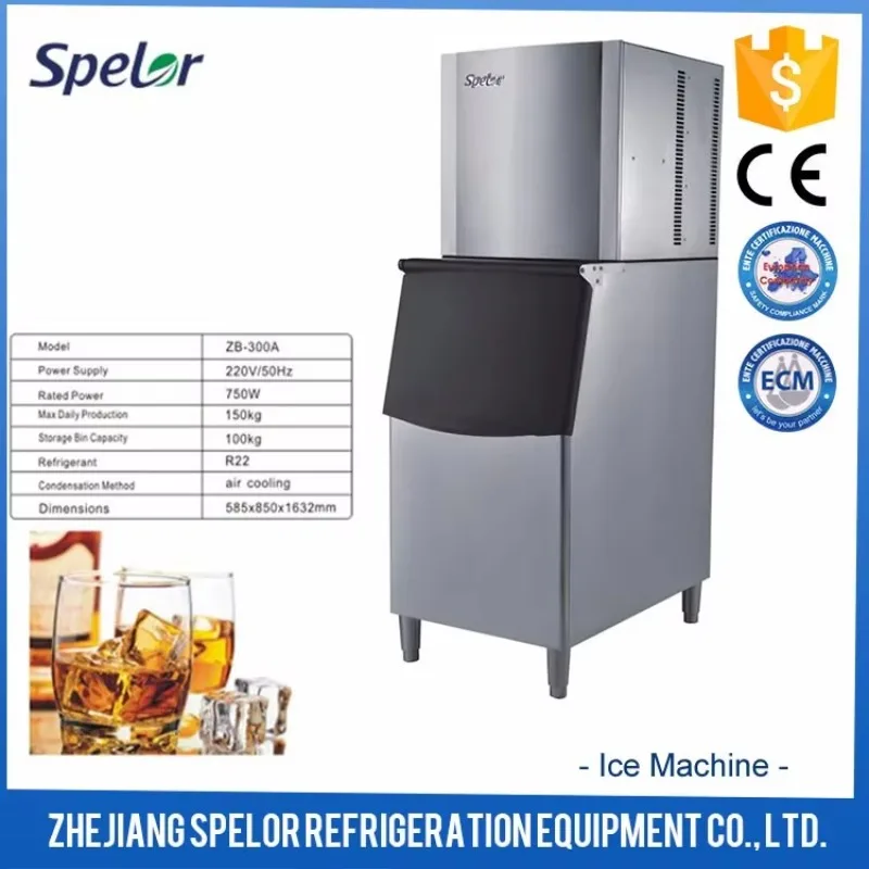Commercial Grade Ice Maker Large - Capacity Ice Maker Reliable for Bars Restaurants Efficient Ice Maker