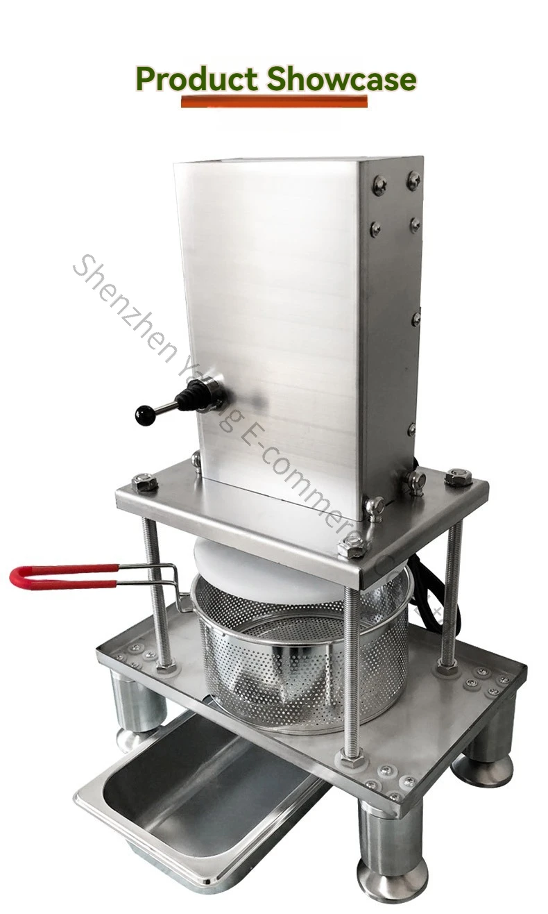 220v Electric Squeezer Vegetable Water Squeezer, Ginger Electric Stuffing Lees Juice Separation and Extrusion Machine