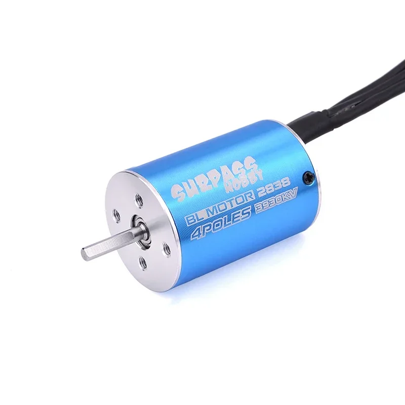Brushless Motor 2838 3200KV/3600KV/3800KV/4500KV/4700KV/5300KV/5500KV/6200KV & 35A ESC for 1/14 1/16 RC Car Boat Surpass Hobby