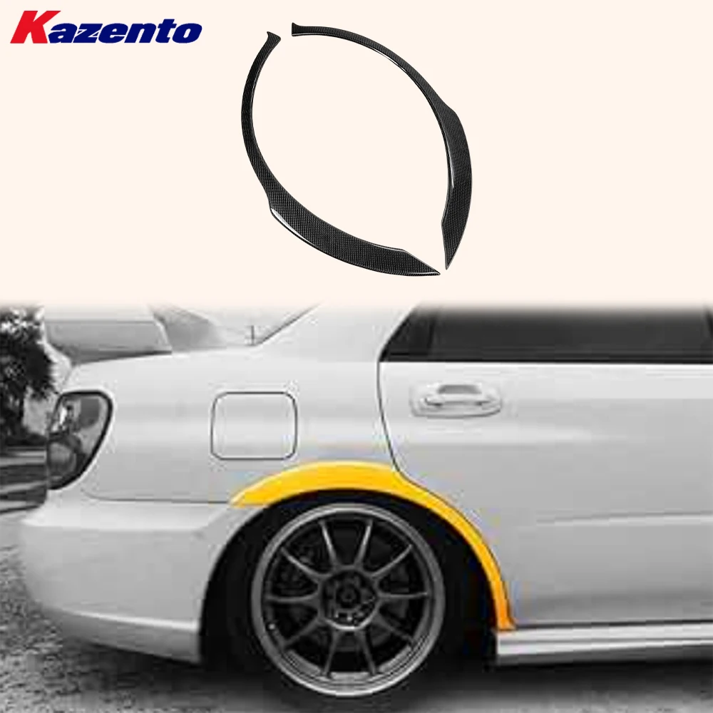 For Subaru Impreza GDA GDB GDC Gen 7-9 KZ Carbon Fiber Rear Wheel Arch (2pcs)