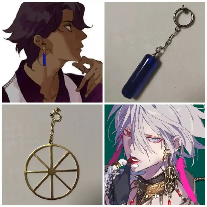 Juego Fate Grand Order FGO Fate Karna/Gilgamesh/Ereshkigal/Arjuna/Koyanskaya/Durga/Ereshkigal pendientes de Cosplay accesorios de disfraz