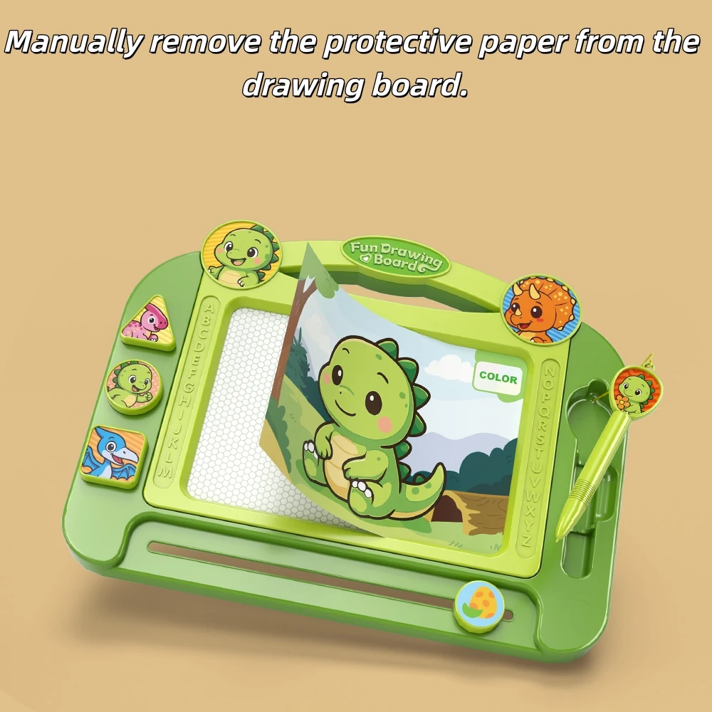 Gekleurd magnetisch tekenbord voor kinderen, graffiti uitwisbaar tekenbord, magnetische zuigkracht stimuleert schildertalent aan