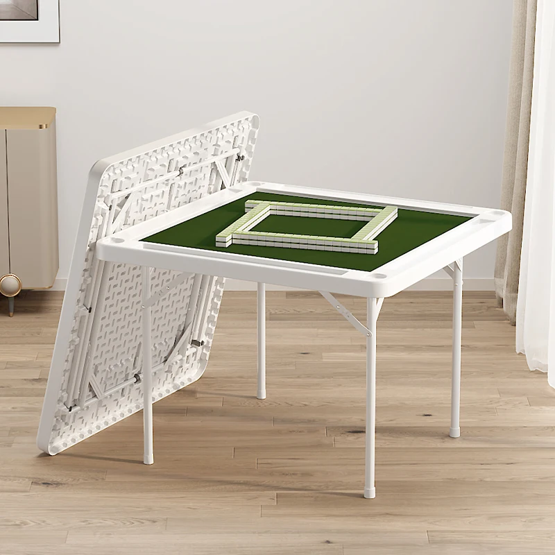 

Dormitory mahjong table foldable outdoor household hand rubbing card small manual chess sparrow table square table