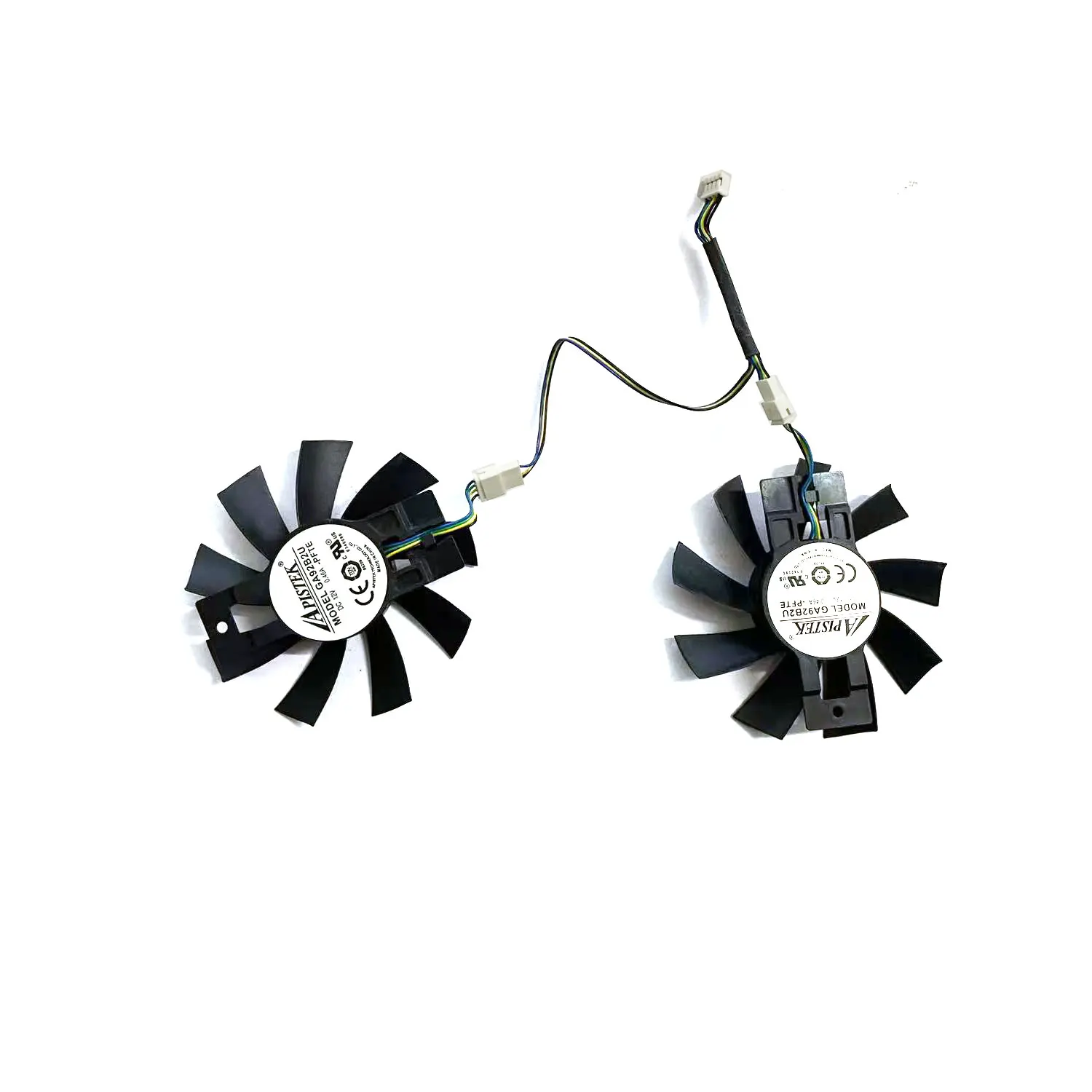 for Powercolor Radeon Rode Dragon Rx 570 Dubbele Grafische Kaart Koelventilator 87MM 4PIN GA92B2U GA92S2U RX570 GPU Fan view 2