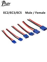 1Pcs EC2/EC3/EC5 Male Female Connector Pigtail Cable Silicone Wire RC Lipo Battery