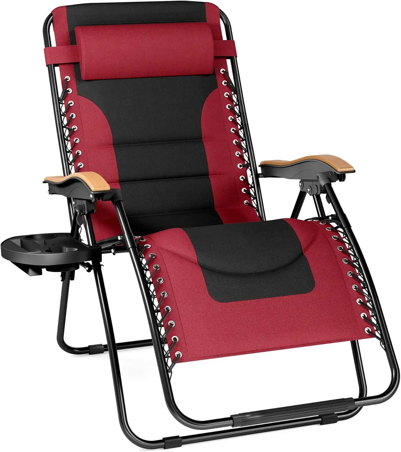 Oversized Padded Zero Gravity Chair, Foldable Patio Recliner,30