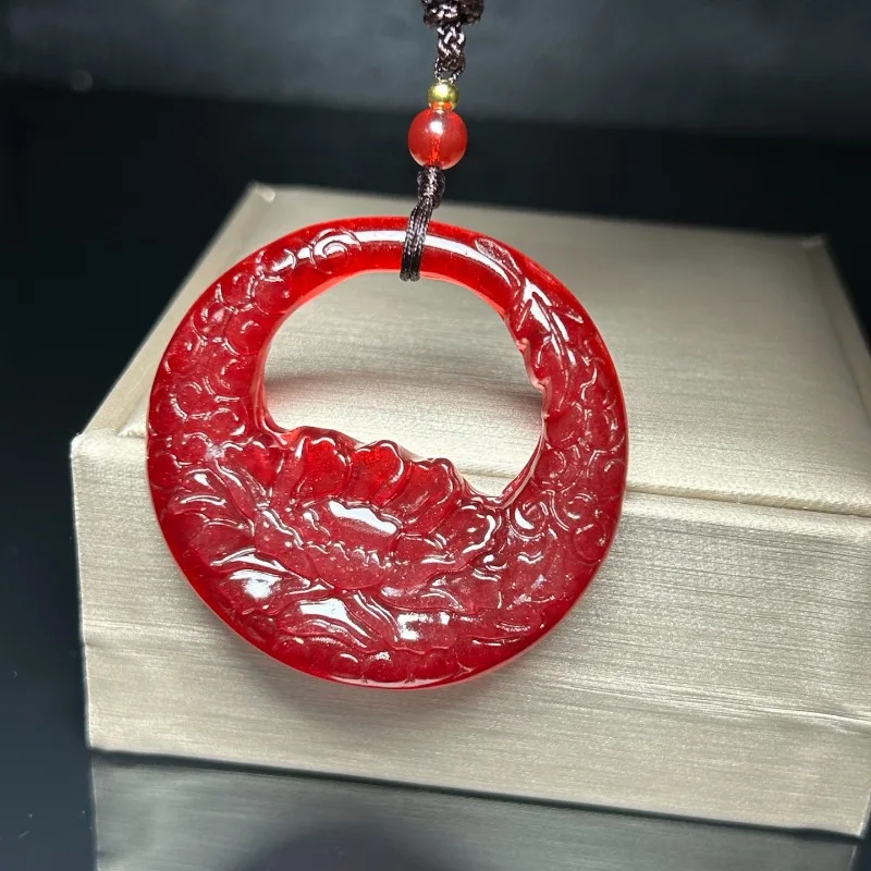 

Exquisite Retro Ethnic Style Red Pendant