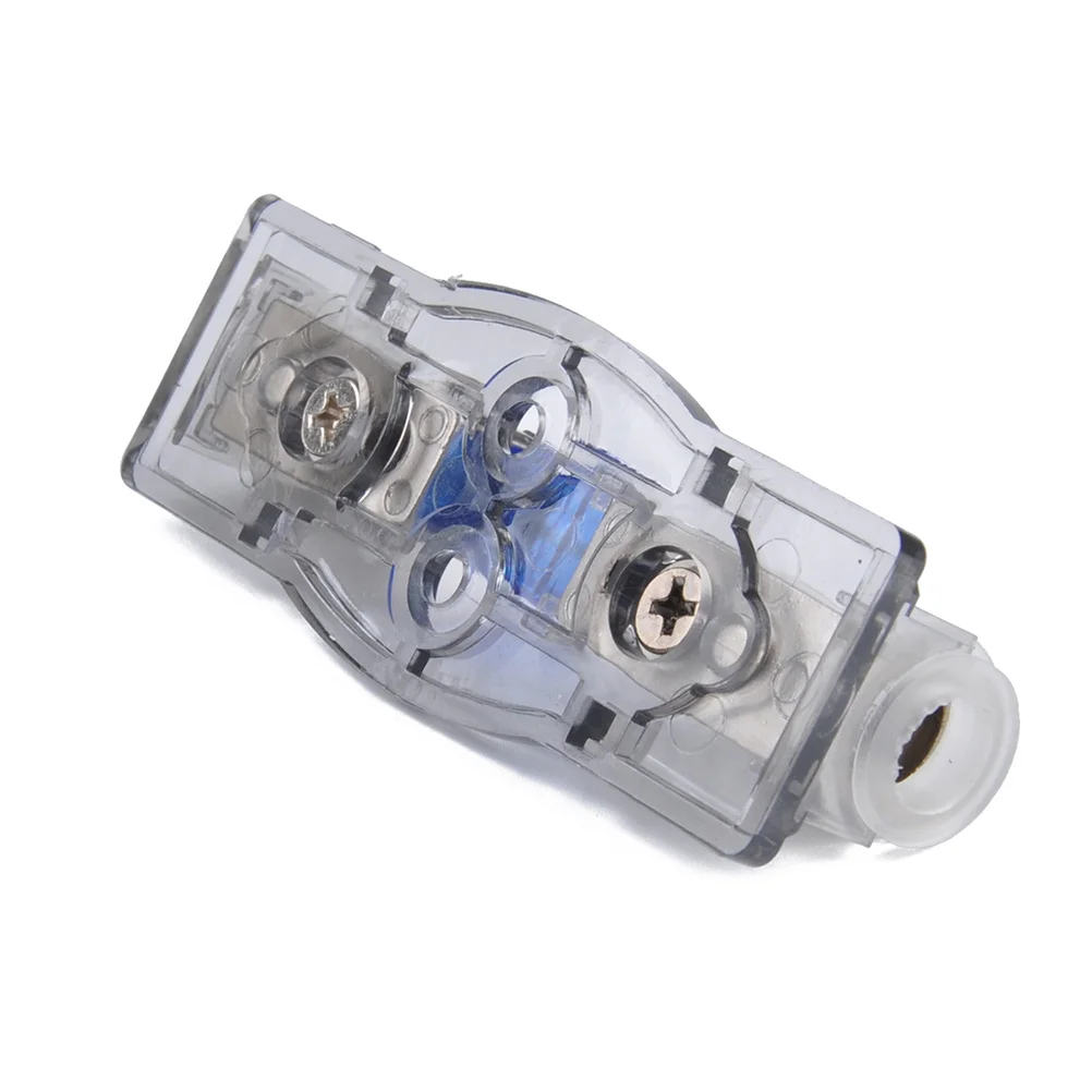 

Car Audio 4/8Ga 60A Inline Dustproof Box For Rv Boat Trailer Bus Vehicle Electrical System Holder 1 Way Fuse Board 60A Fuse