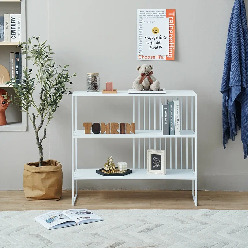 Ferro Multi-Layer Storage Rack, Sala de estar, Piso de Teto, Varanda Canto Rack, Display Rack, Estante Porch Partition