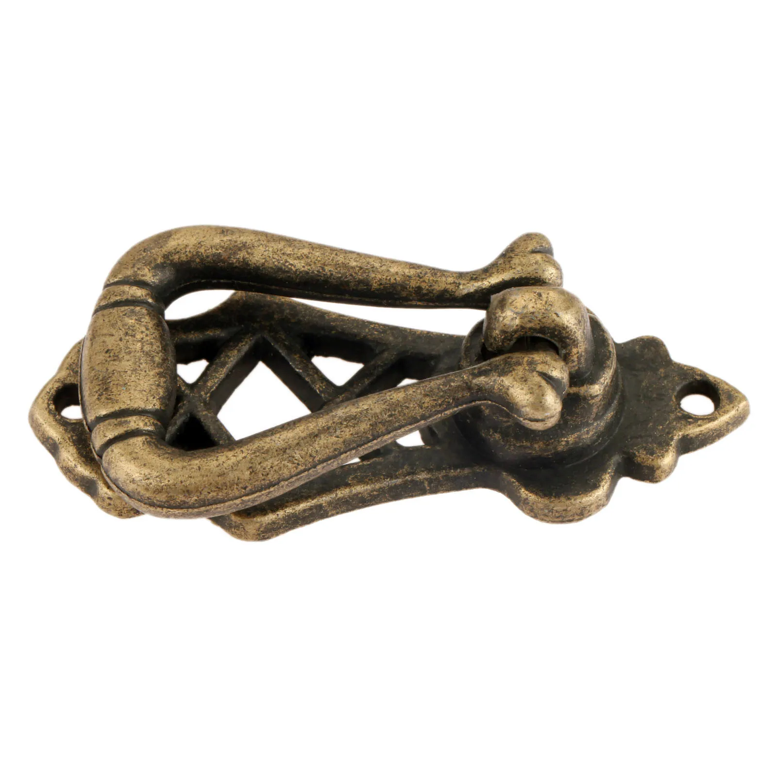 1PC 63*30mm Antique Bronze Pull Knob With Screw For Cabinet Suitcase Vintage Jewelry Chest Bin Door Zinc Alloy Durable Useful