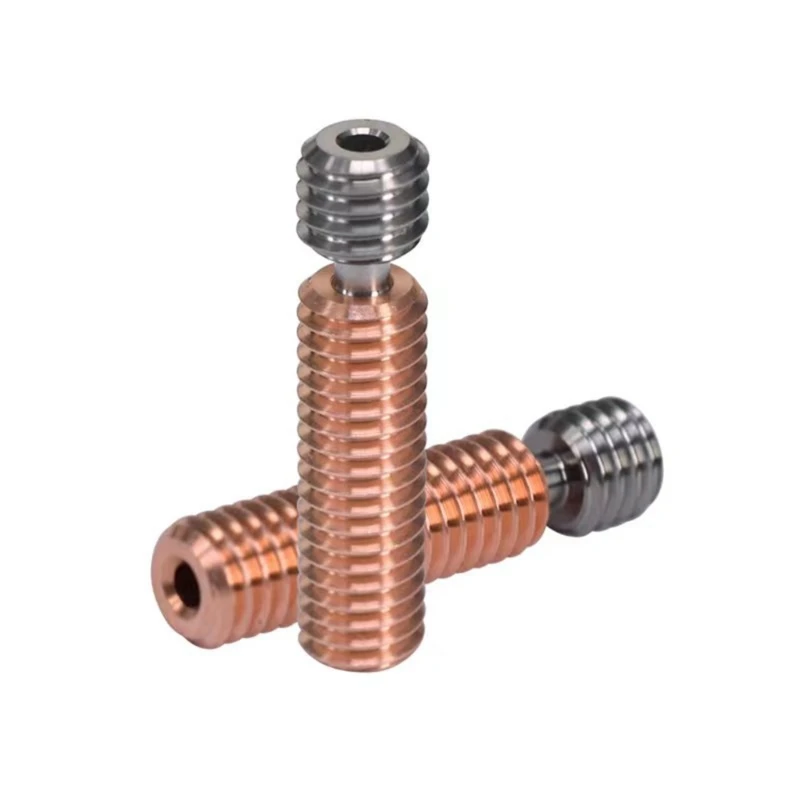 for Ender3S1 Titanium-Alloy Bi-metal Heatbreak Copper-Alloy Heat Break M6x26mm